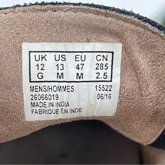 Clarks Stinson Lo Shoes Mens 13 M Black Leather Mocs Lace up Casual Comfort - Picture 13 of 15